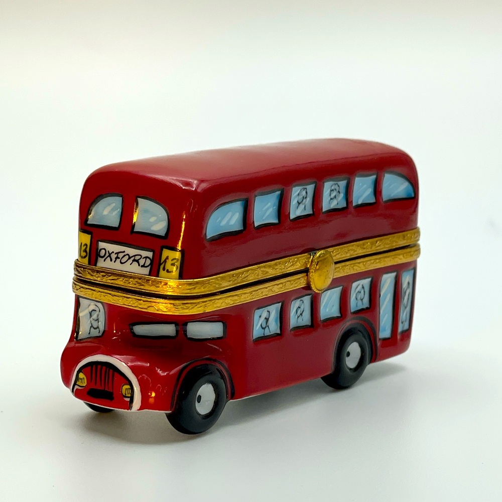 Limoges France London Double Decker Bus
Porcelaine Pierre Arquie Hand Painted